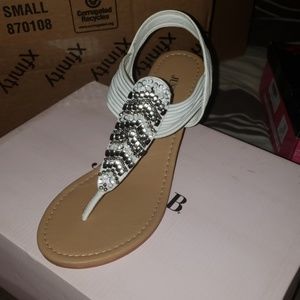 White sandals only worn once